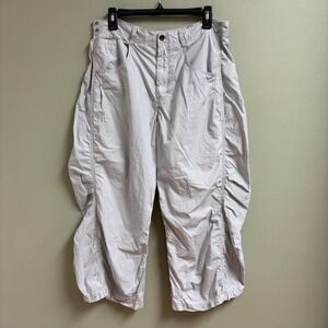 Pilcro Anthropologie Parachute Curve Barrel Leg Pants Size 31 Gray Baggy Dance